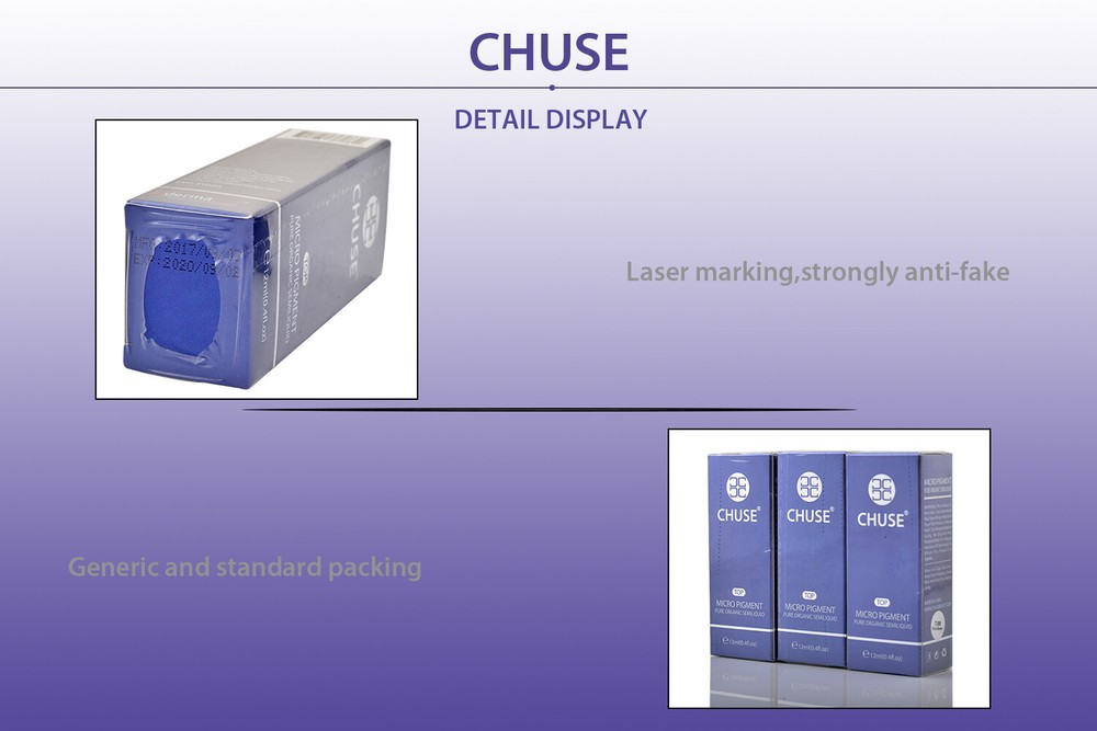 CHUSE Permanent Makeup Pigment - SPMU Machine / Lips Microblading Tattoo Ink SGS