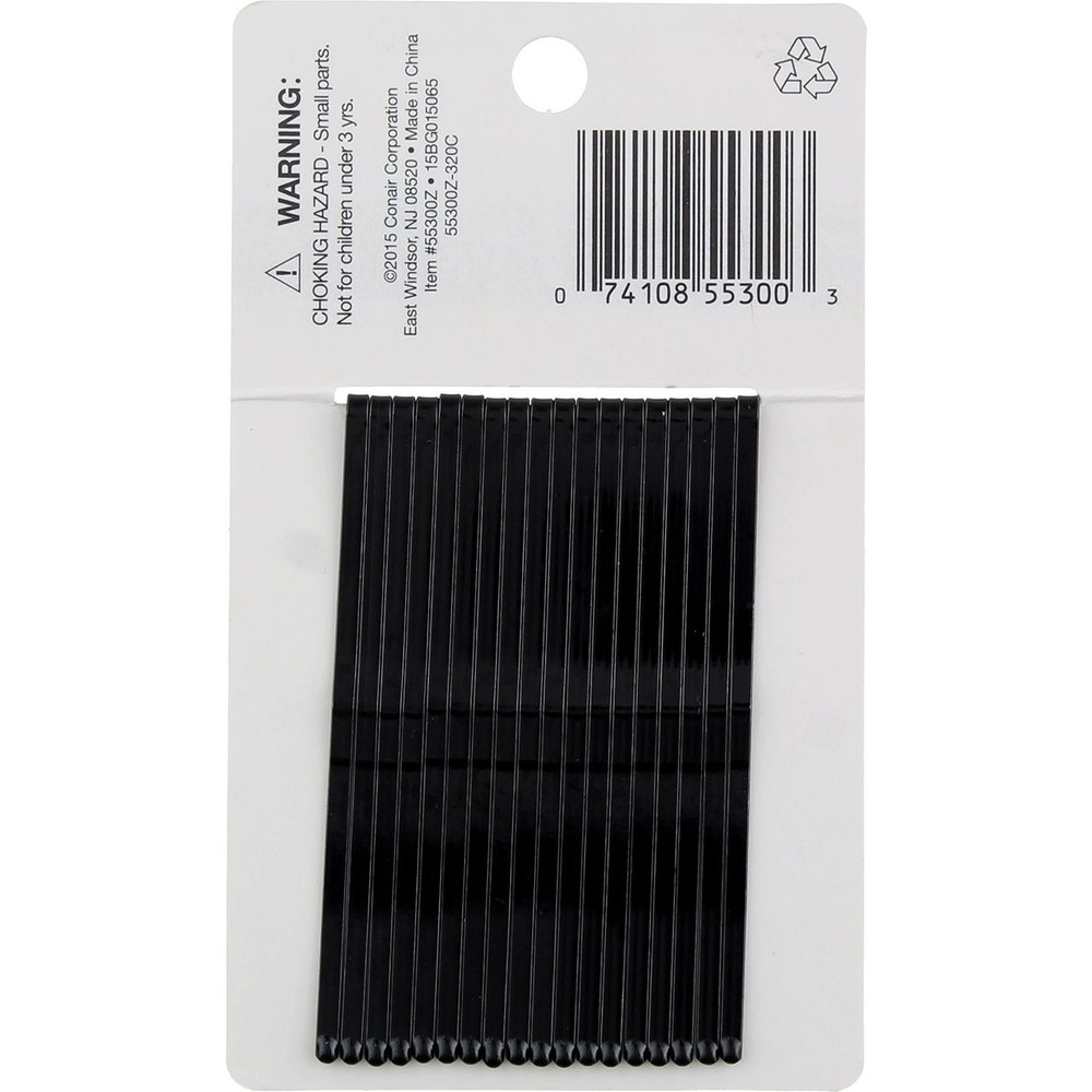 Conair Roller Pins, Black, 18 Ct