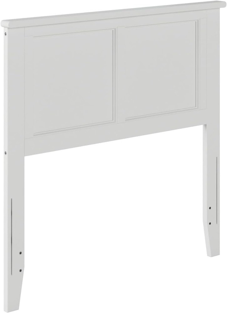 Madison Twin Solid Wood Panel Headboard, White