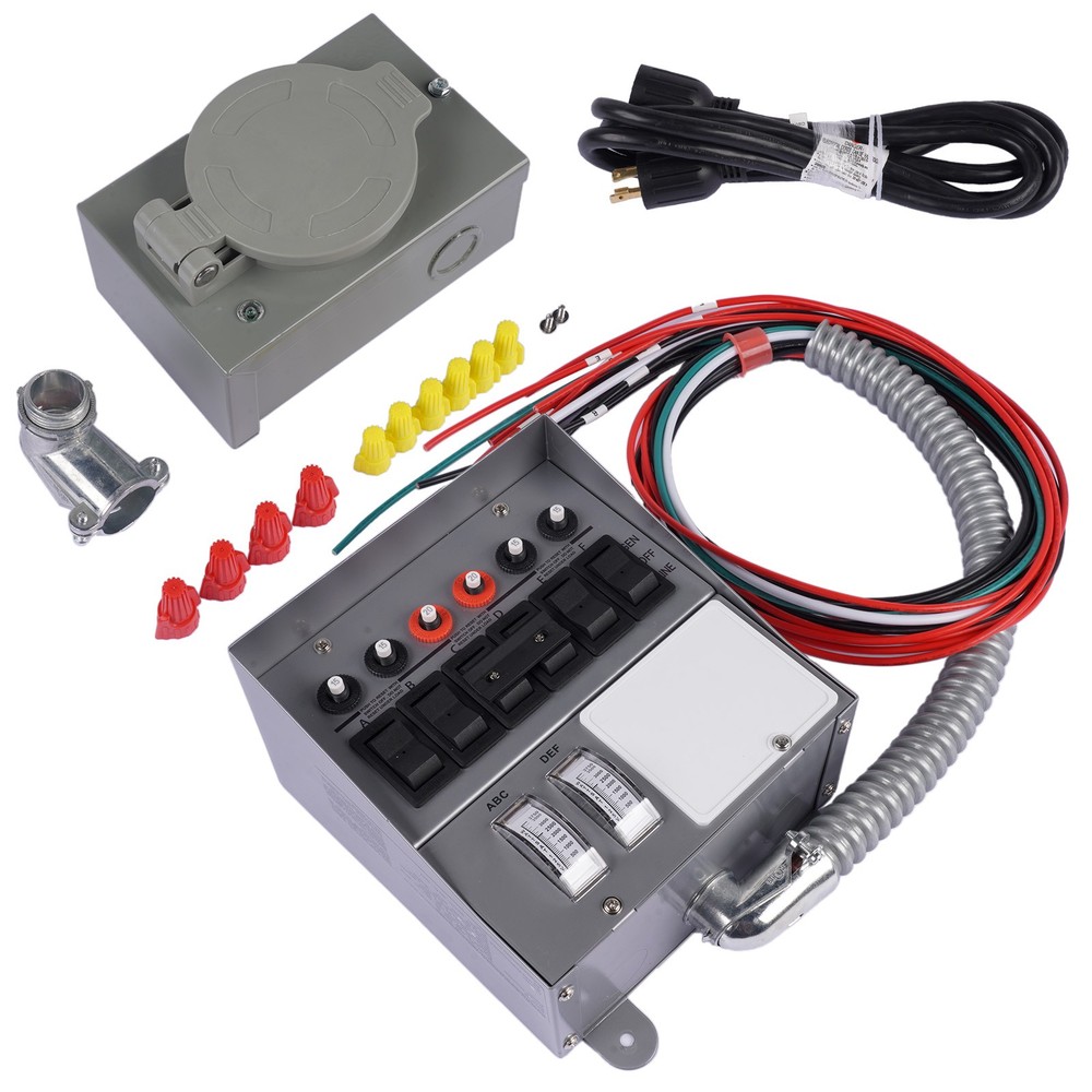 31406CWK 250V AC Generator Conversion Switch Kit 30Amp 6-circuit Pro/Tran NEW