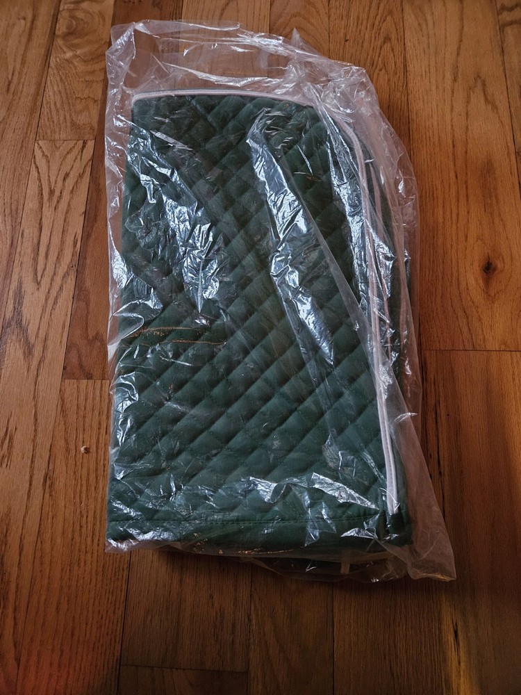 Green English Saddle Pad