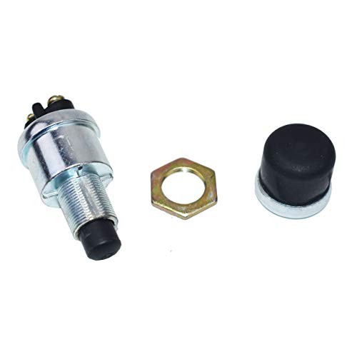 Momentary Push Button Switch - Neoprene Cap & Panel Mount Start Button in 5/8