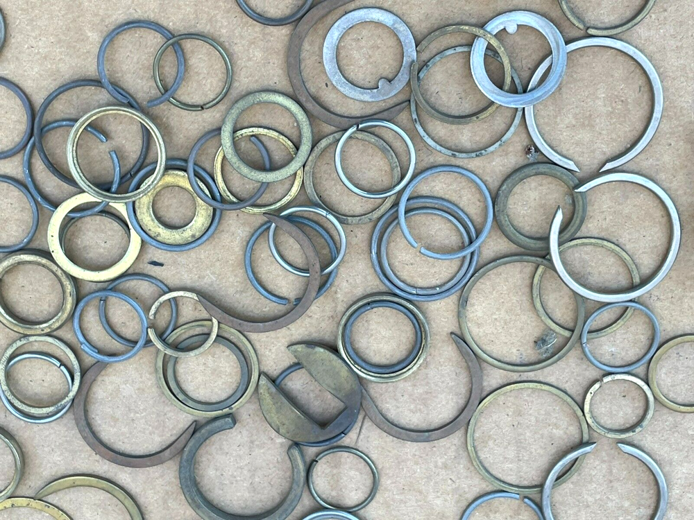 Vintage Metal Toolbox with/ 80 Assorted Washers