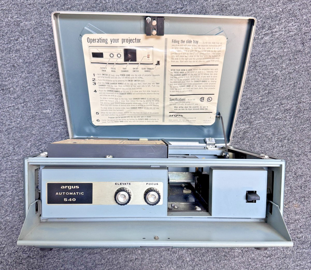 Argus 540 Automatic, Slide Projector, AS IS, USA