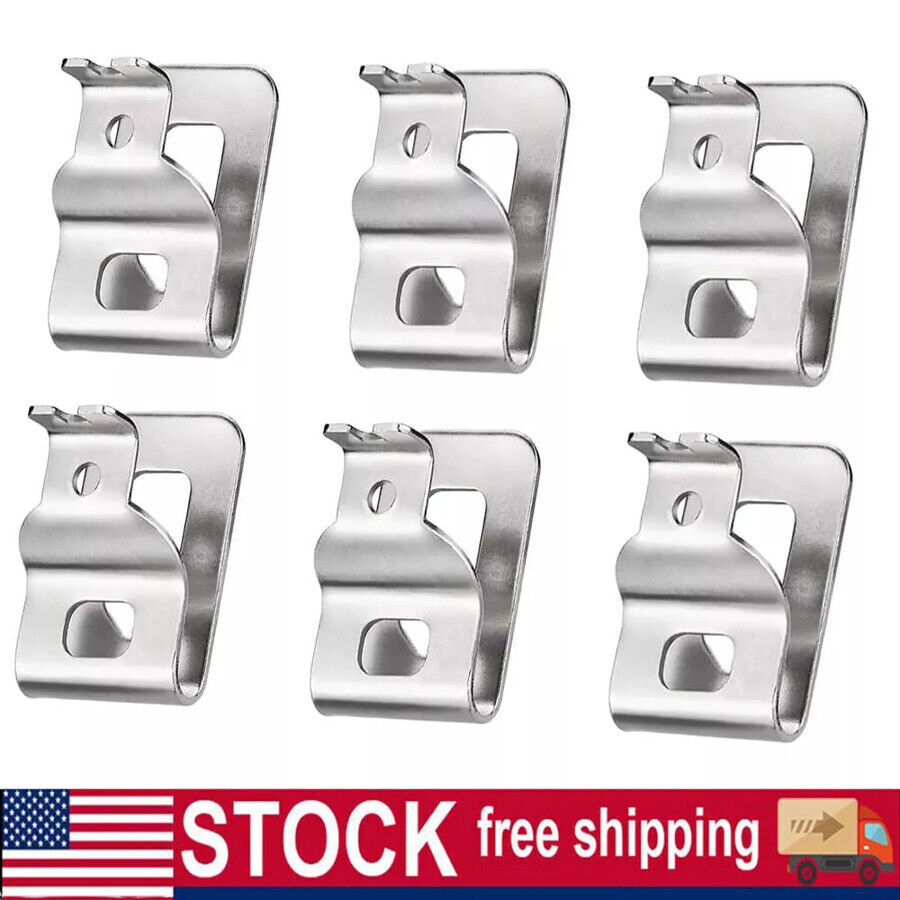 6 PCS Drill Belt Clip Hook For Dewalt 20V Tools for DCD740B DCD740B-B3 DCD771C2