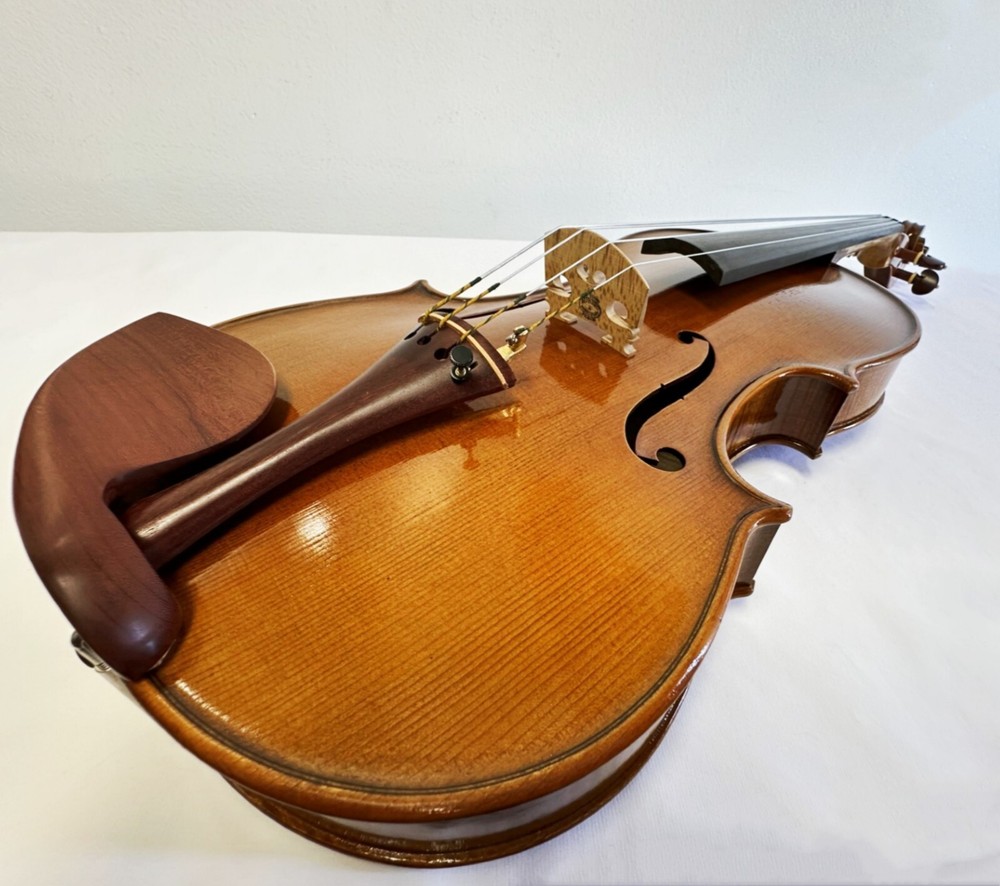 VIOLA 16" SIZE, PROFESSIONAL SETUP + DOMINANT STRINGS + AUBERT BRIDGE +CASE+BOW