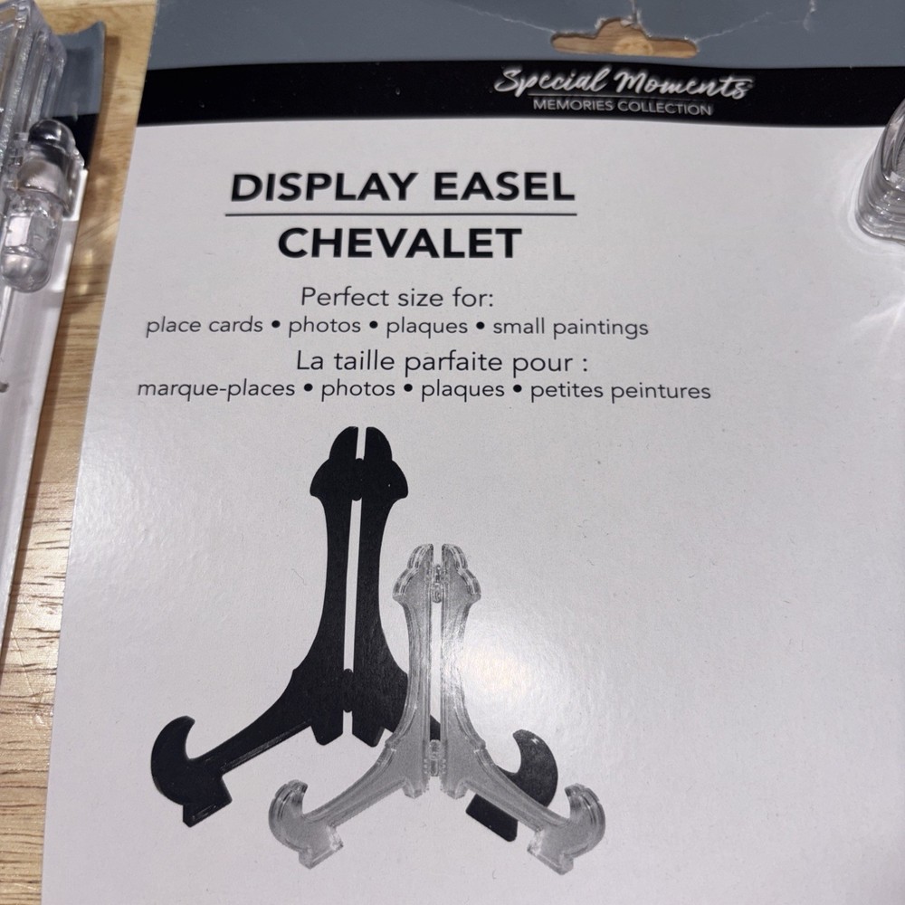 10" Display Easel Holder Clear-Set Of 2