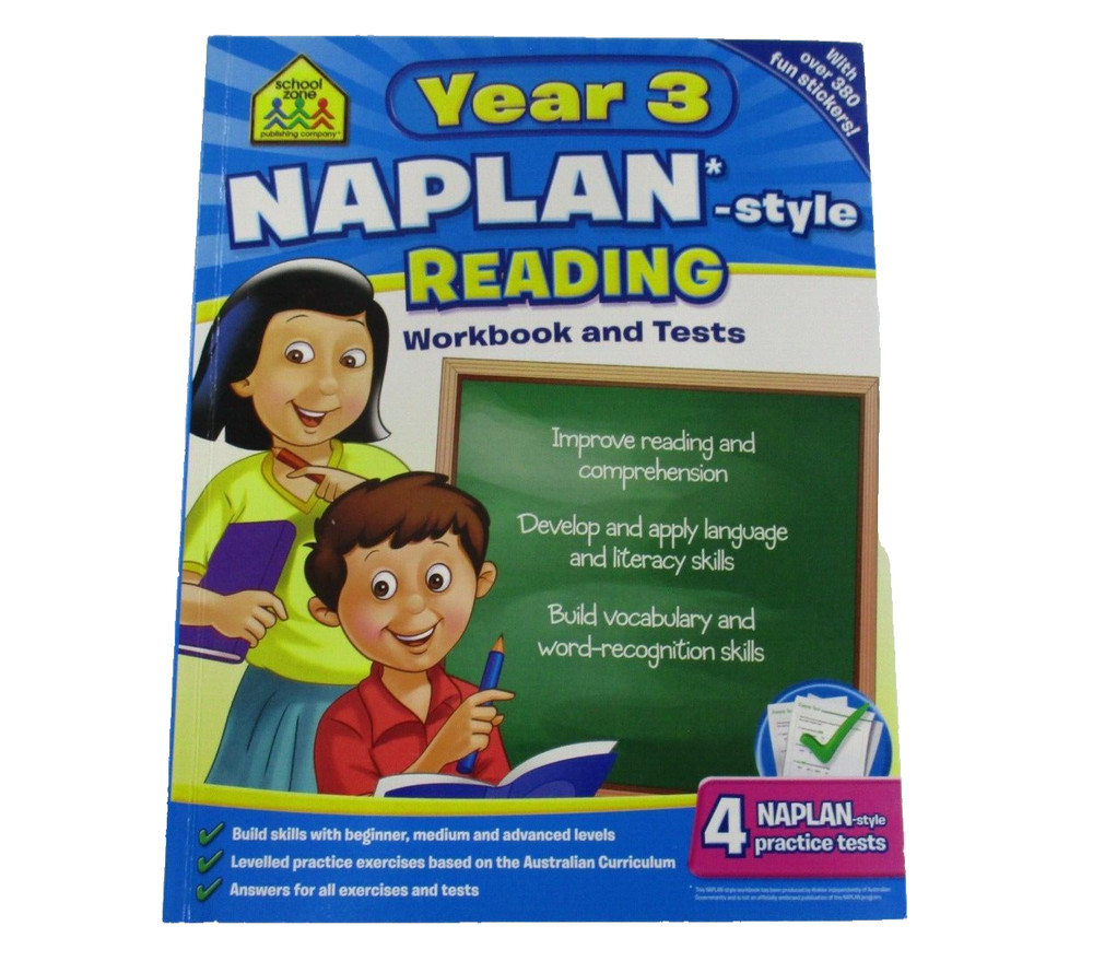 Maths Basics 3 Naplan Writing Naplan Reading Complete with Stickers Educational