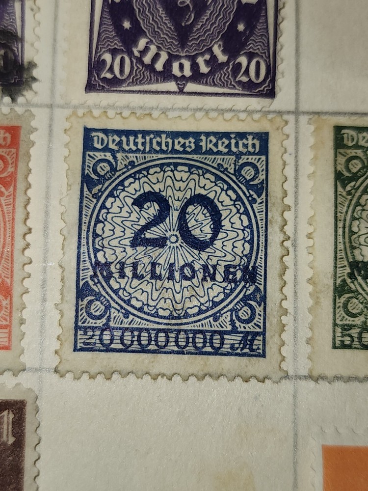 Foreign Germany 20 Millionen Stamp Used - #H292