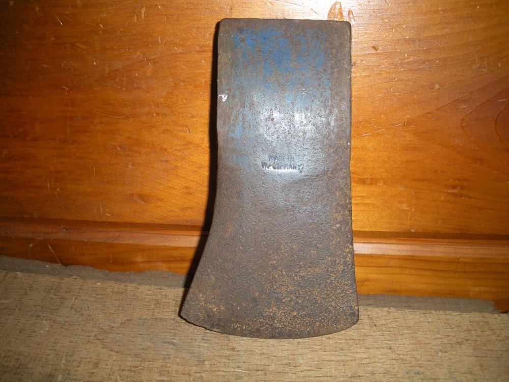 Vintage WEST GERMANY Single Bit AXE Head / 3 lb. 4 oz.