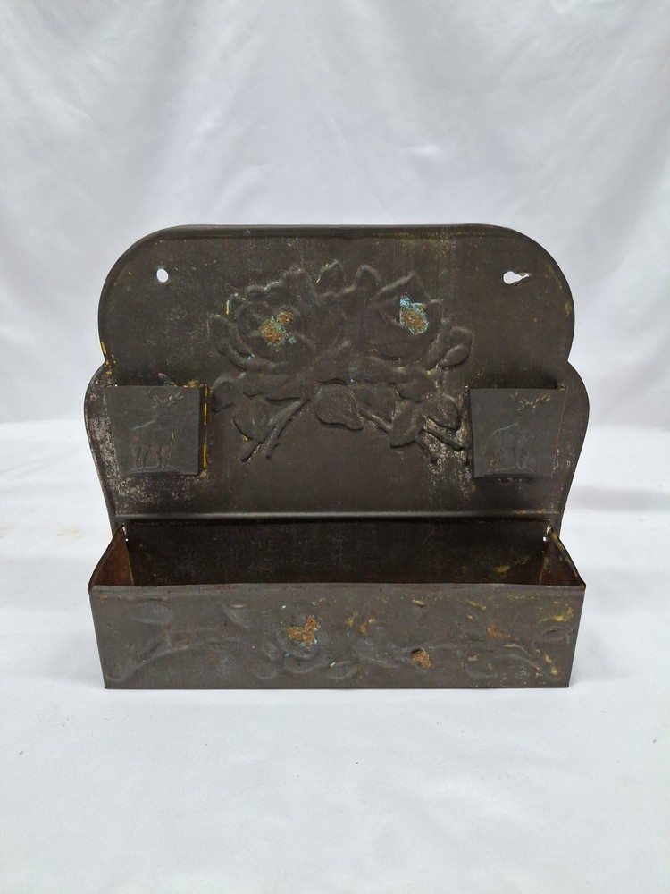 Vintage Large Tin Match Safe