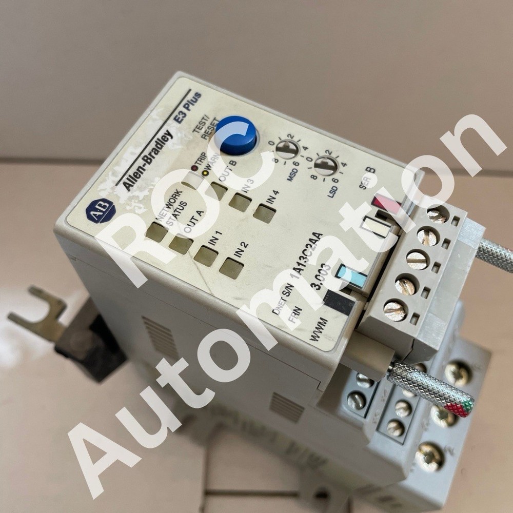 Allen Bradley 592-EC2AC Ser B DeviceNet E3 Plus SER B 1-5A Overload Relay