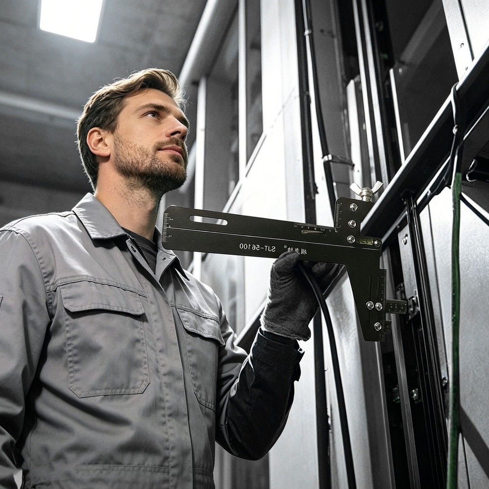 New Elevator Guide Gauge - Positioning Ruler, Guide Single Track Measuring Tool