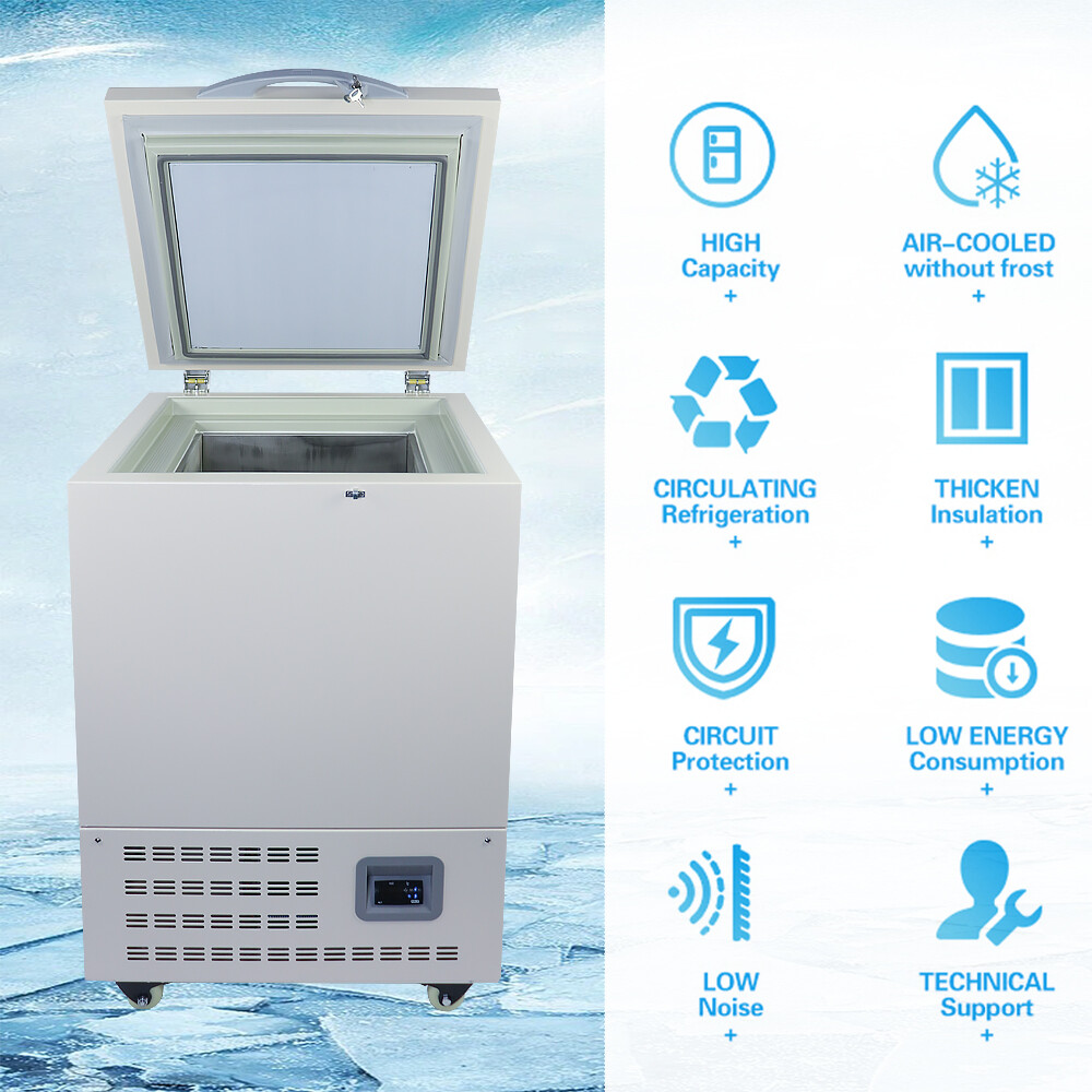 58L Vertical Low Temperature Freezer Cryogenic Samples Storage Refrigerator