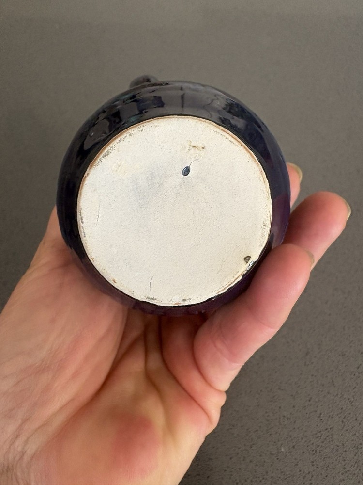 Small Korand Romanian Glazed Pitcher Blue