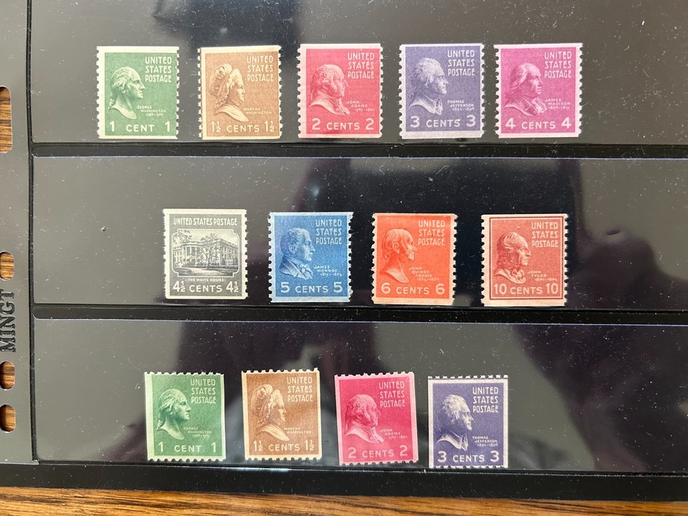 US, 839-851, MINT NH VF, COMPLETE COIL SET