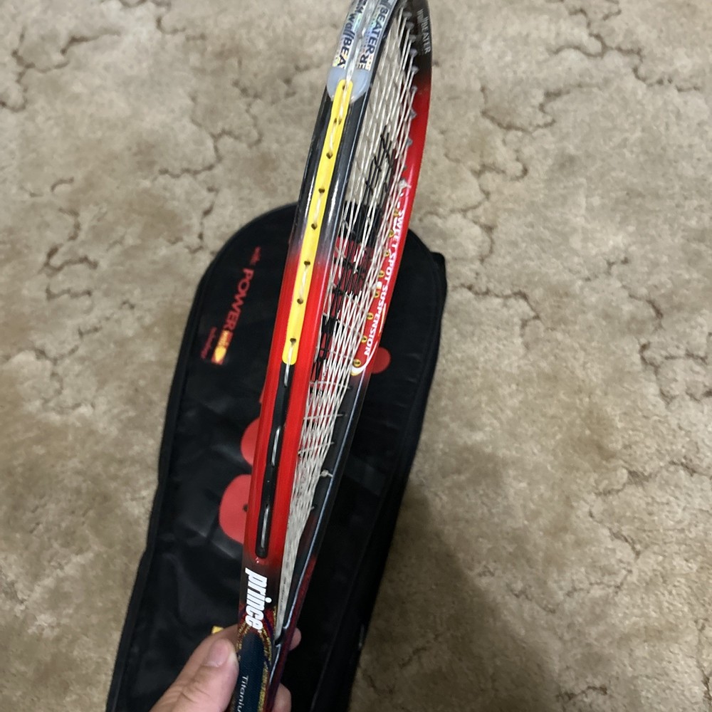 Genuine Prince Power Ring Pro Titanium Mesh Graphite Squash Racket *Needs Grip*