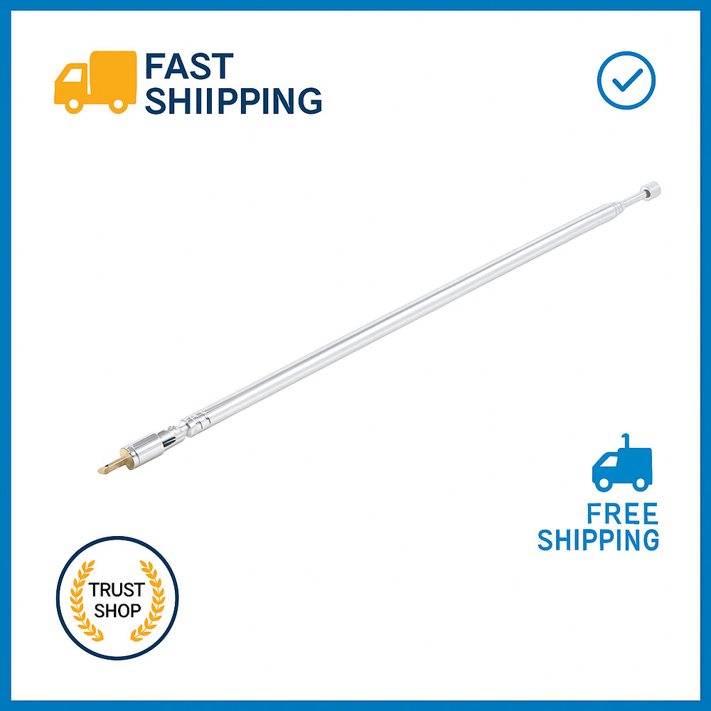 62cm Telescopic Antenna 4-Section AM FM TV Replacement