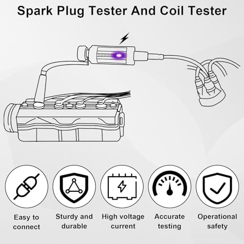 Spark Plug Tester, Adjustable Ignition Coil Tester System, Coil Pack 1 PC