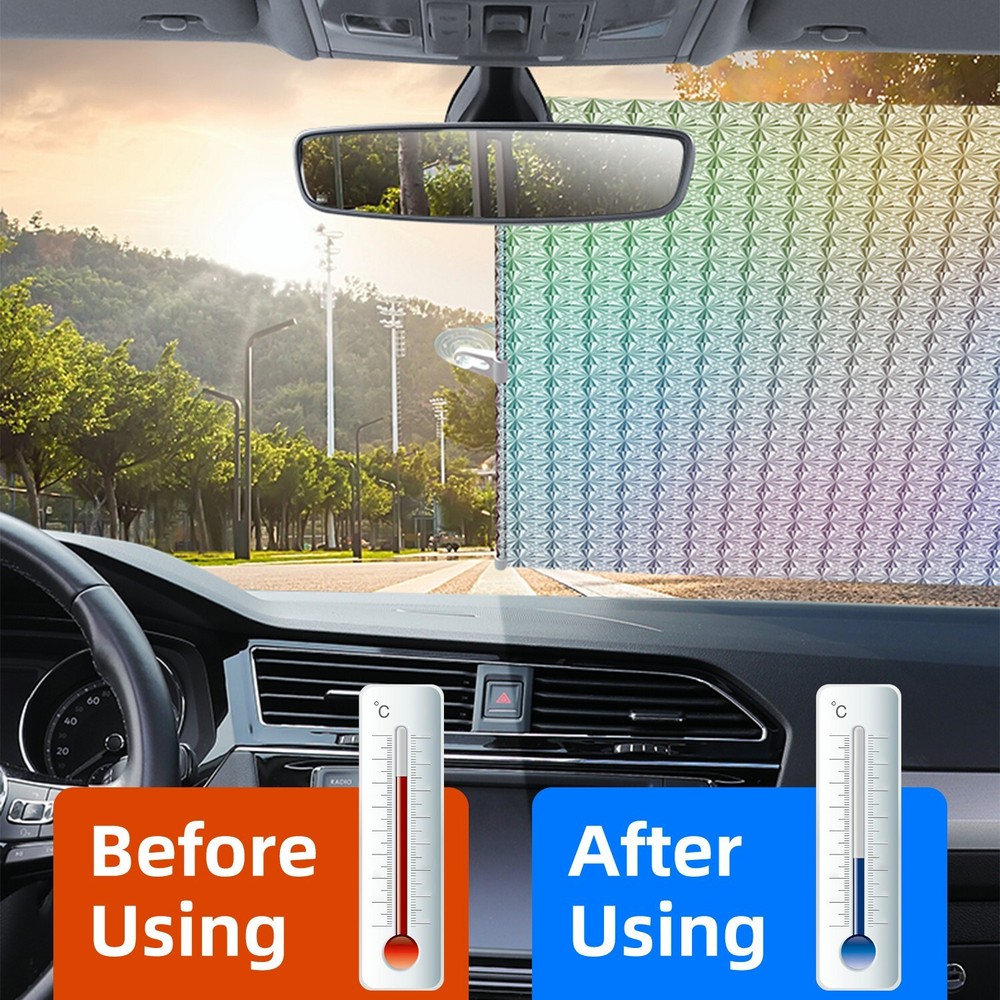 Retractable Auto Sun Shade Shield Front windows Roll Curtain Visor UV Protection