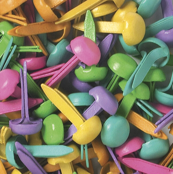 Doodlebug Mini Brads .125" 100/Pkg Bright