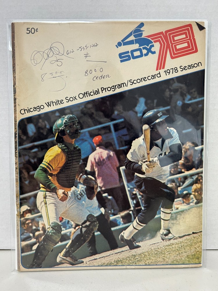 Chicago White Sox 1978 Program / Scorecard