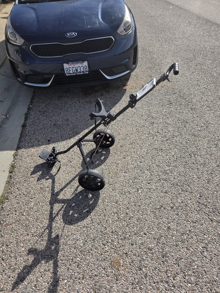 Golf Push Cart Sturdy, Foldable Trolley