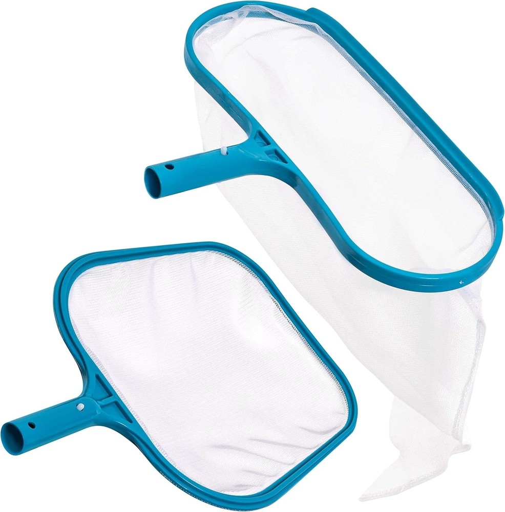 Leaf Skimmer & Rake Net Set for Pools - Lightweight Design for Fast Cleaning