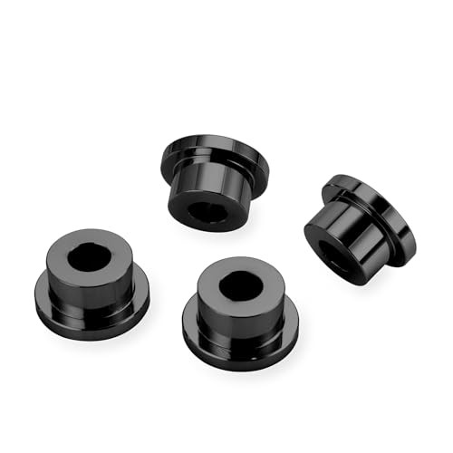 Handlebar Riser Bushings CNC Solid Billet Aluminum Compatible with Black