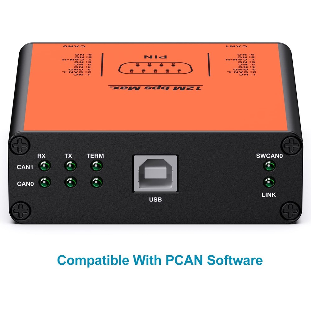 PU2CANFD Series USB2CANFDX2 USB To CAN Converter Interface Adapter Module