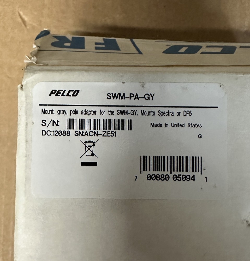 Pelco Pole Adapter SWM-PA-GY
