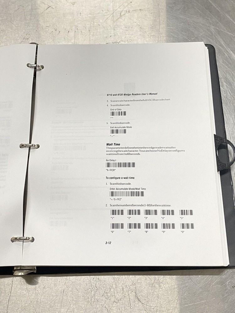 Intermec Technologies 9710 9720 Wedge Reader - Users Guide / Instruction Manual