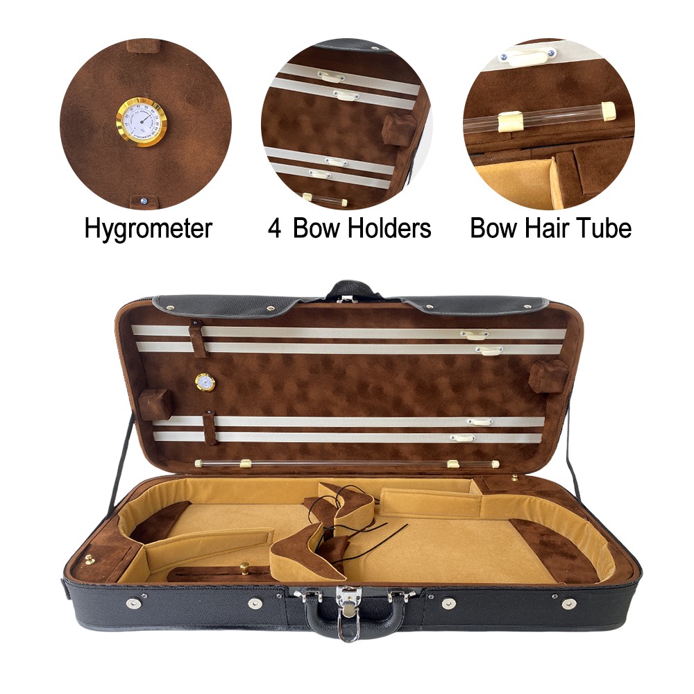 Viola/Violin case Oxford Material - Safety Lock & Backstrap