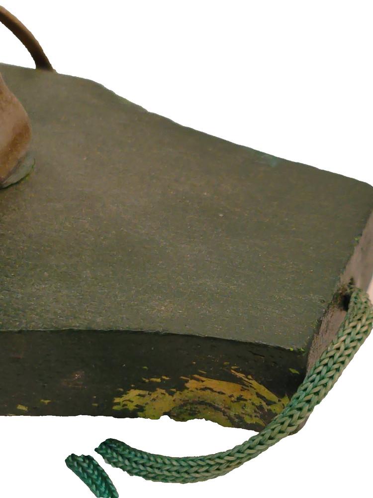 Rustic Miniature Wooden and fFleece Sheep Pull Toy