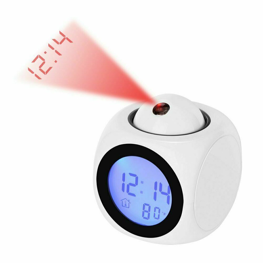 Alarm Clock Temperature Projection Multifunction Projector Home Digital Wall