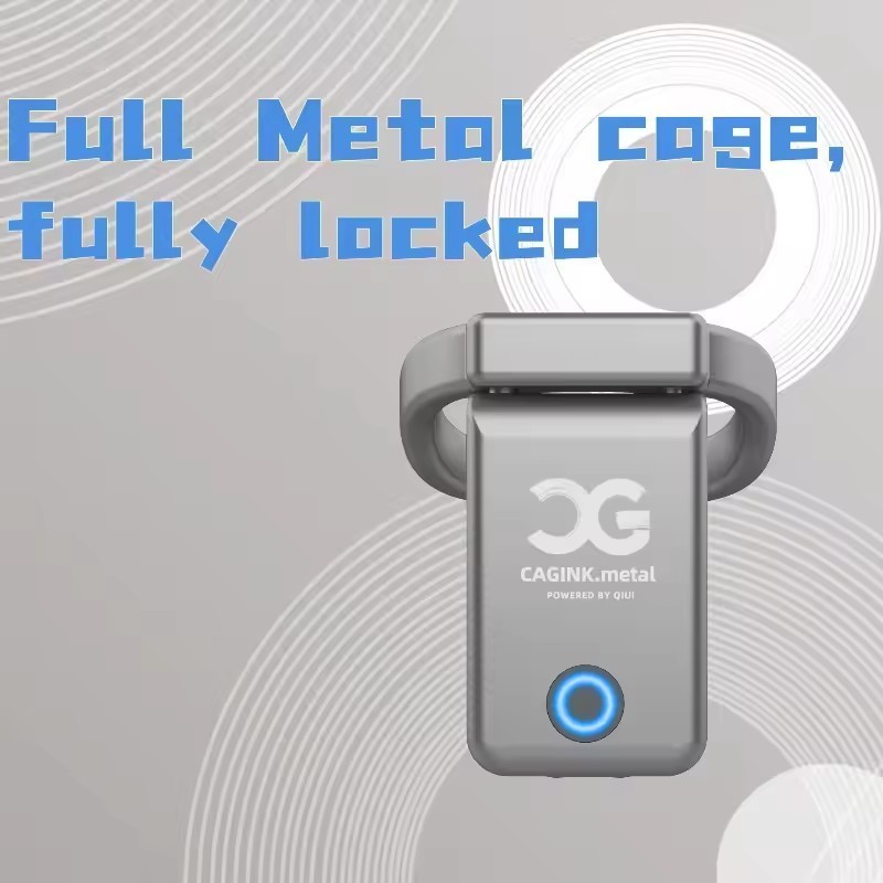 Metal Chastity Lock AI Function Remote APP Control Bluetooth Timing Penis Lock