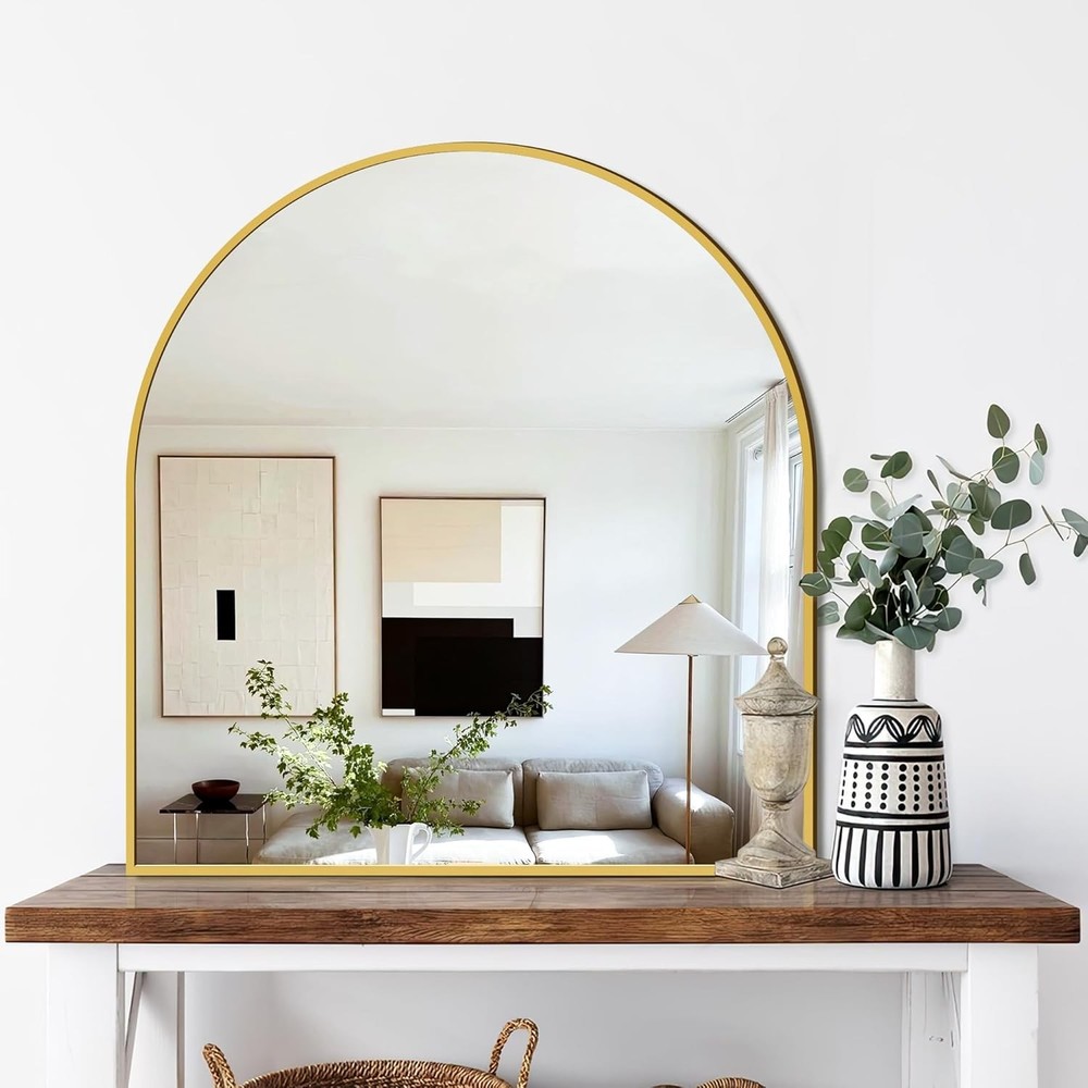 Bathroom Mirror Wall,2 Pack 24”x36” Arched Vanity Bathroom Mirror Over Sink