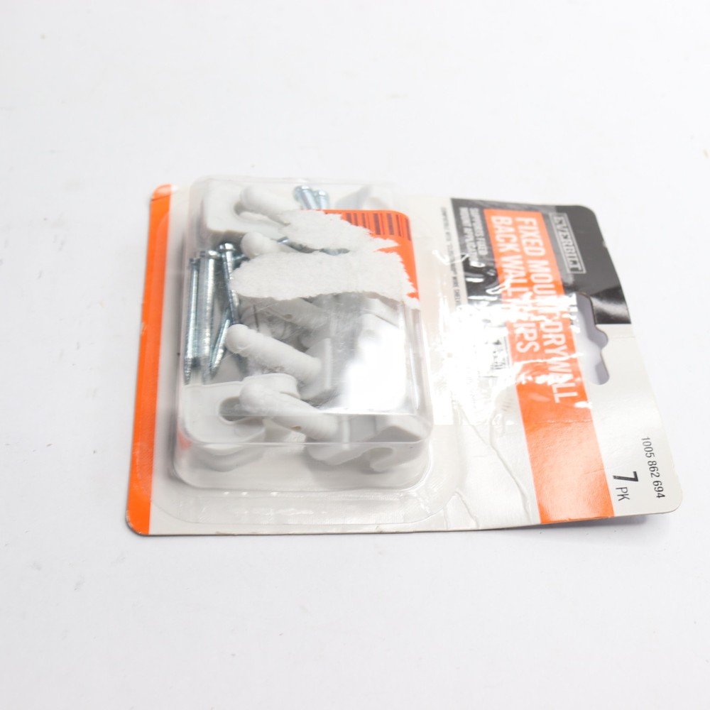 (7-Pk) Everbilt Fixed Mount Drywall Back Wall Clips 90193