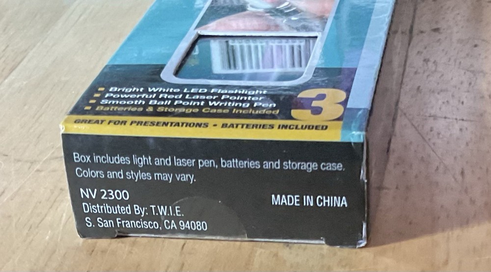 LED Light and Laser Pen 3 Function Combo