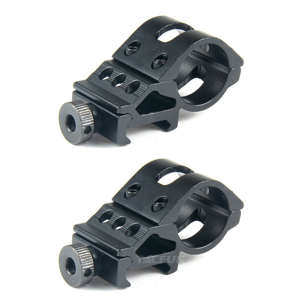 2PCS 45 Degree Offset 1" Flashlight Picatinny Light Laser Mount