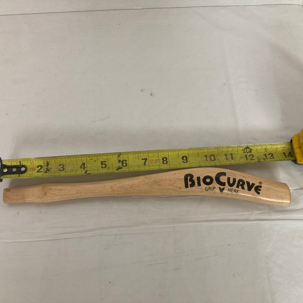 BIOCURVE HATCHET/HAMMER HANDLE 13.5” SOLID WOOD