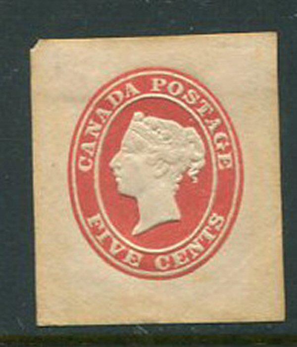 Canada Unitrade #U1 Envelope Cut Square Unused