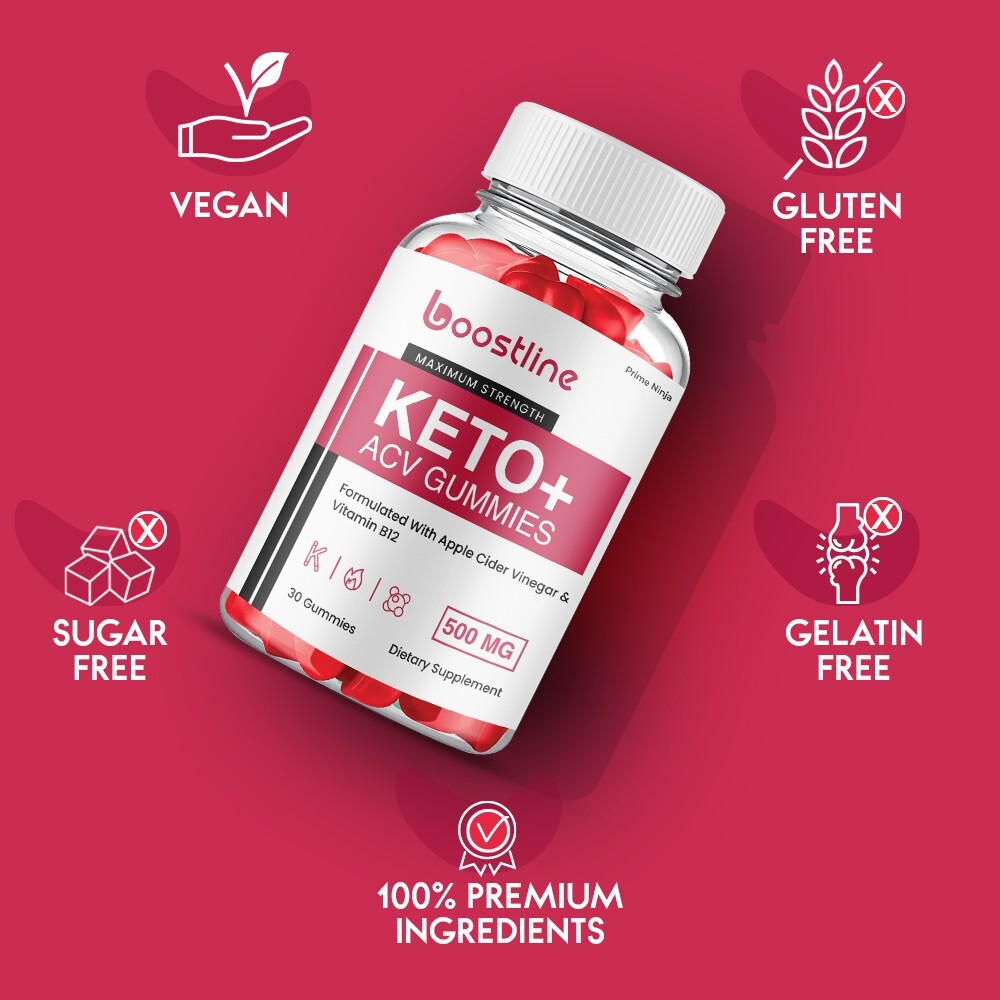 Boostline Keto ACV Gummies, Boost Line ACV Max Strength Gummies (2 Pack)