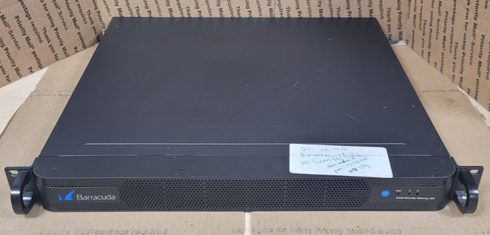 Barracuda Networks BSF300A Email Security Gateway 300 Firewall (TESTED)