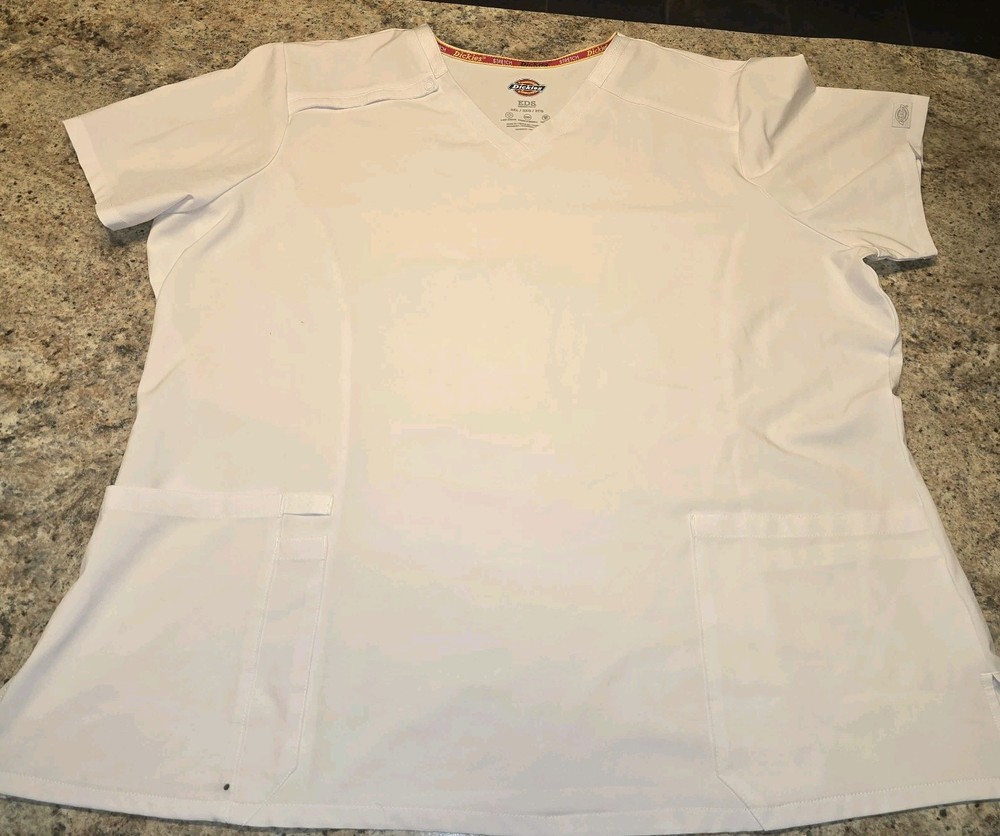 Dickies 3X White Scrub Set Medical Scrub Top And Bottom