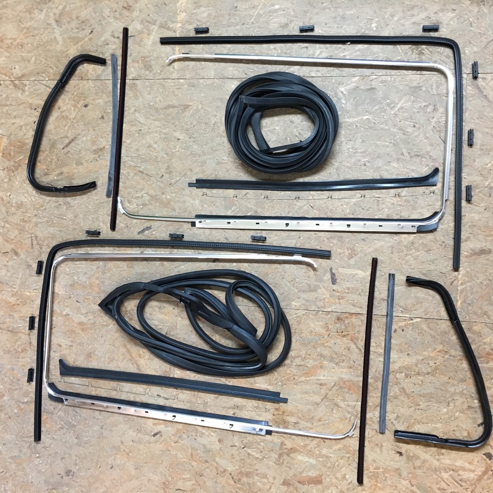 Window kit VW Bus T2 window chrome window seal door seal fixed triangle window