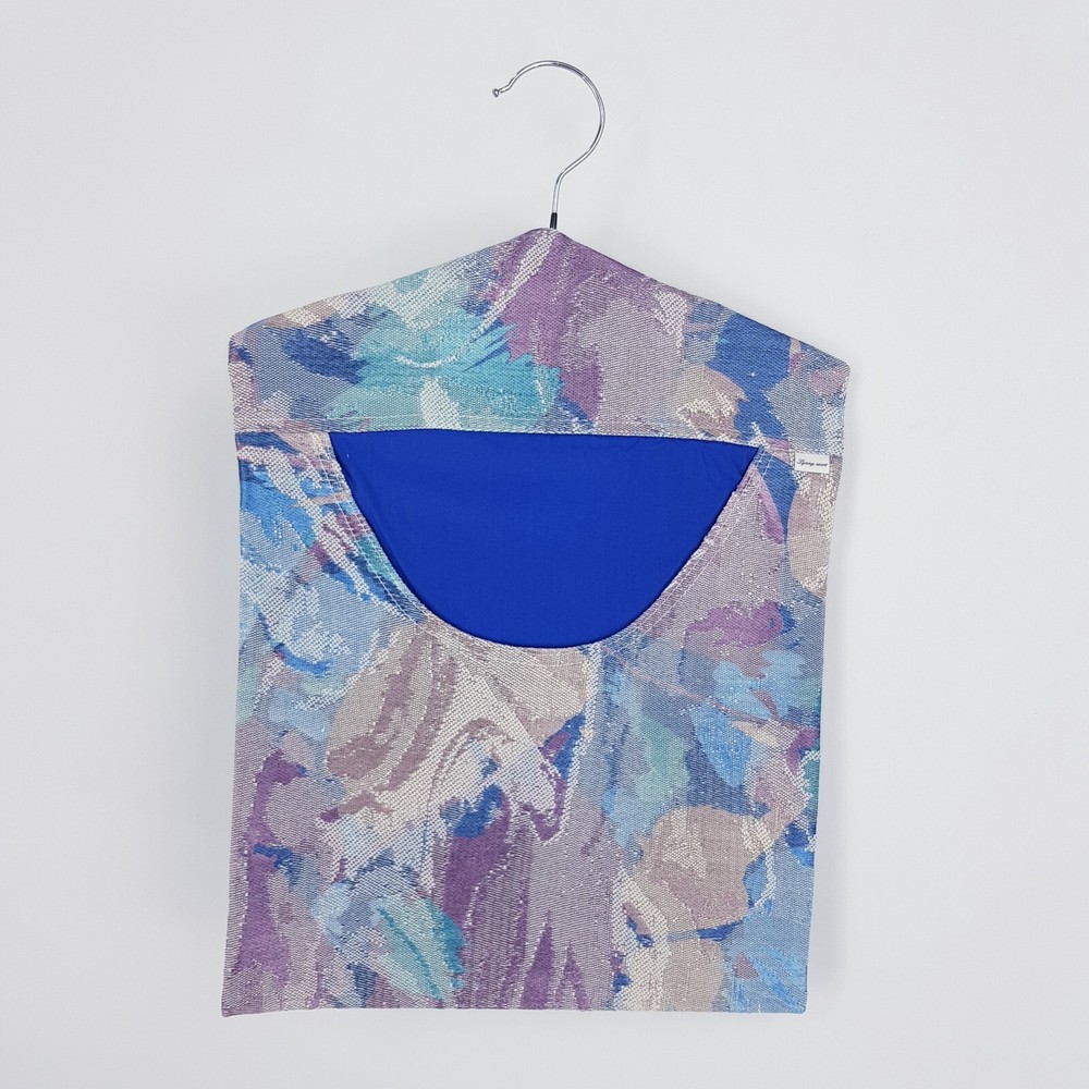 Peg Bag Handmade Multicolour Blue Pattern Print Lined Laundry Clothes Peg Holder