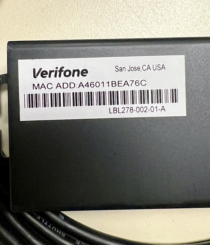 VERIFONE MSC278-123-01-A CABLE ASSEMBLY FOR CM5 PIN PAD