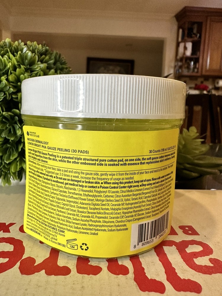 NEOGEN Lemon Bright PHA Gauze Peeling 190mL (30 Sheets)