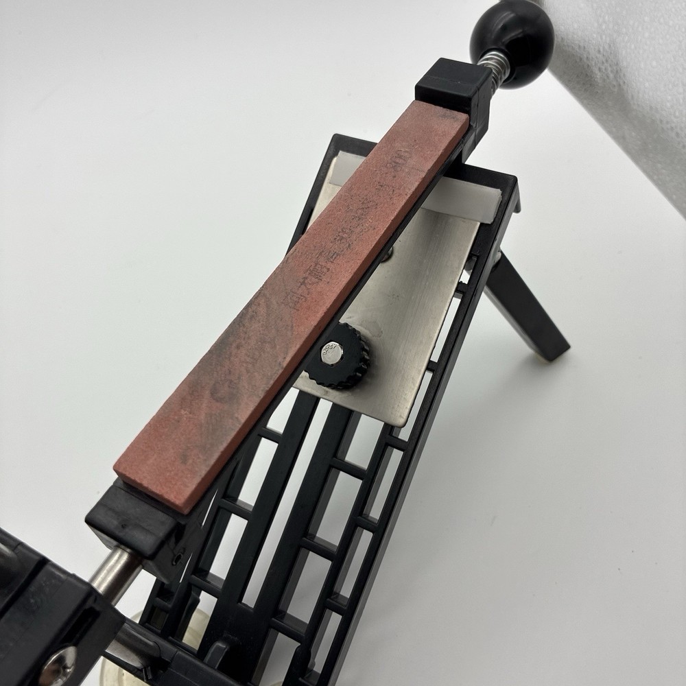 Fixed Angle Knife Sharpener Comes With Seven Whetstone Blocks And Bag